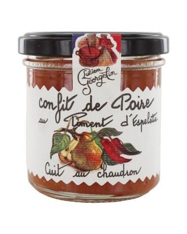 Confit de Poire au piment d'Espelette 50g